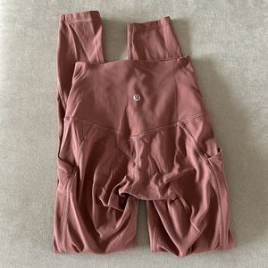 Lululemon Align HR with Pockets - 25” Briar Rose Size 0